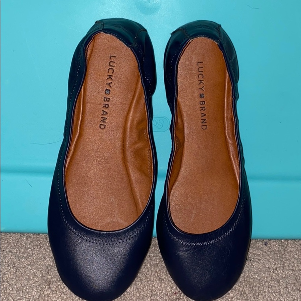 Lucky Brand navy blue flats